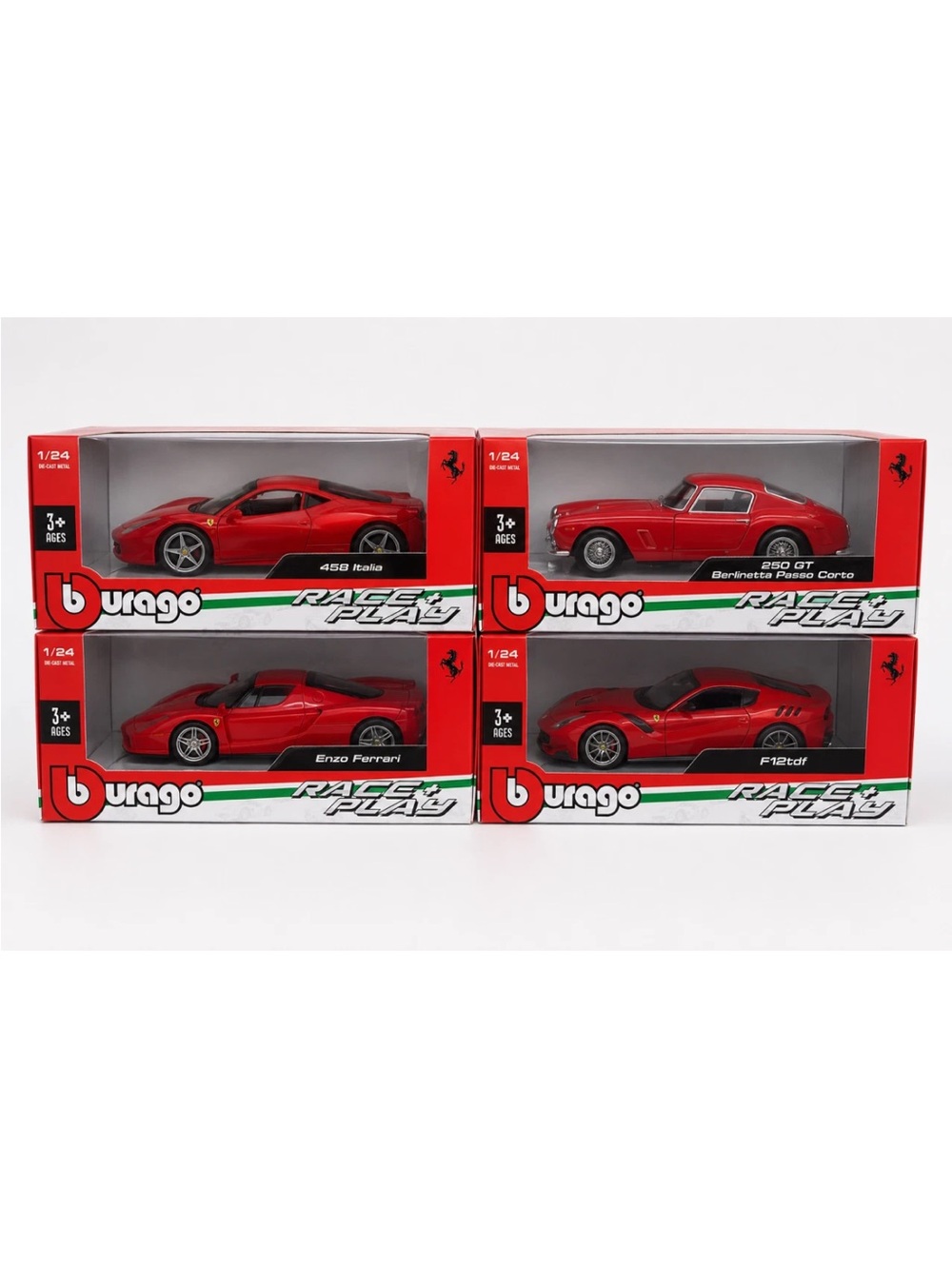 (ONE) Bburago Ferrari 1:24 YOU PICK Enzo F12 TDF 458 Italia 250 GT Diecast READ!